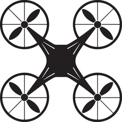 Flying Drone Silhouette Vector

Quadcopter Technology Illustration

Remote-Controlled Drone Design

Modern Drone in Flight Graphic

Aerial Drone Silhouette Art