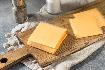 Unhealthy Wrapped American Cheese Slices