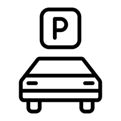 Stop Parking Lot line