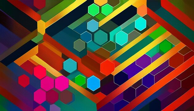 background with hexagons abstract texture