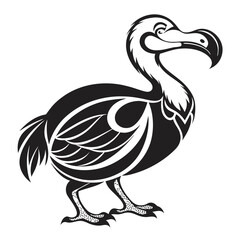 Fototapeta premium Stylized dodo bird illustration isolated on white background