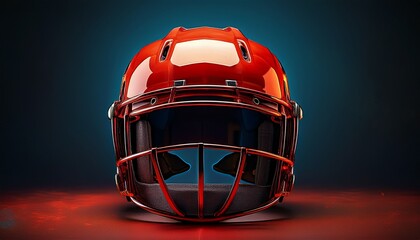 classic red hockey helmet