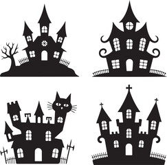 Spooky Halloween Silhouette Vector

Haunted Halloween Night Illustration

Creepy Halloween Elements Design

Classic Halloween Icons Clipart

Trick-or-Treat Horror Theme Vector