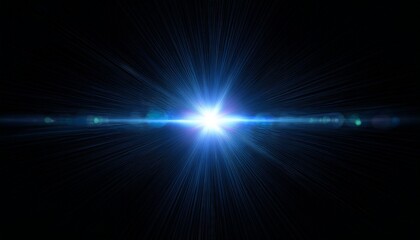 lens flare effect 3d rendering