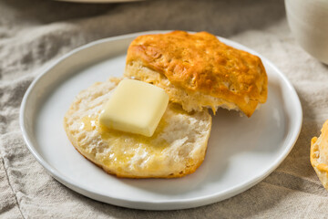 Homemade Buttermilk Biscuits with Butter