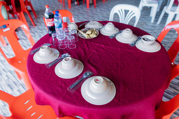 christmas table setting