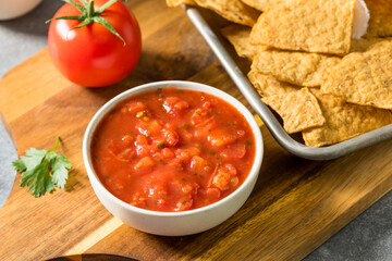 Organic Raw Tomato and Cilantro Salsa