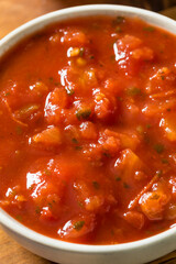 Organic Raw Tomato and Cilantro Salsa
