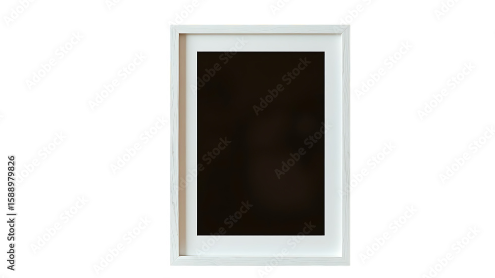 Poster modern standard a4 a3 size picture frame blank mockup transparent set bundle isolated background whi