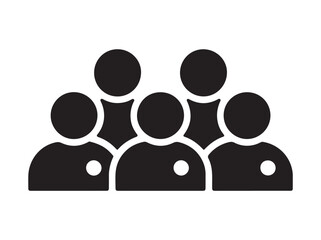Group of People Team Crowd Vector Icon