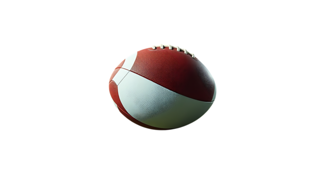American football rugby ball sport transparent background isolated graphic resource cutout - Powered by Adobe