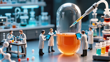 lab workers