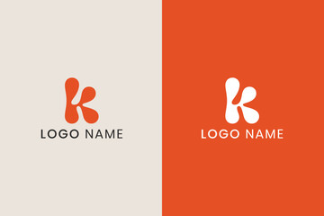 Letter K Logo Design Abstract Creative Vector