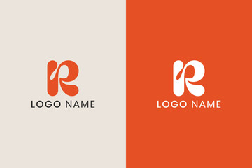 Letter R Logo Design Modern Abstract Vector