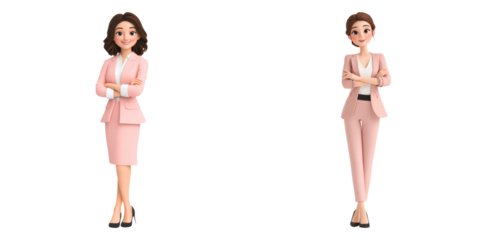 Elegant woman in soft pink dress posing isolated on transparent PNG image ideal for product promotions or feminine lifestyle visuals