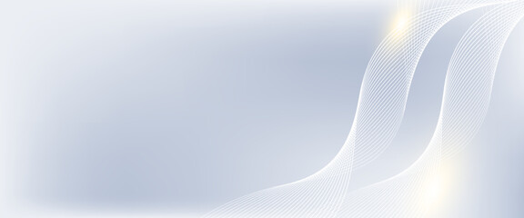 Modern abstract background with flowing lines. Digital future technology concept. vector illustration.