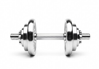 Fototapeta premium Dumbbell on white background isolated