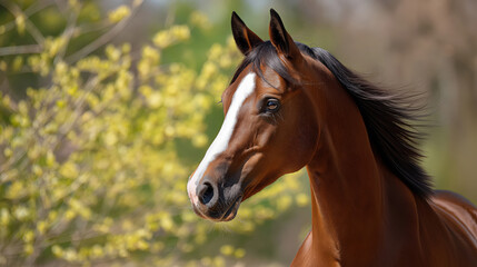 Elegant Brown Horse in Nature