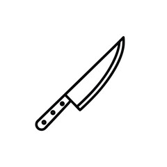 Sharp Knife Silhouette – Butcher or Chef Blade Icon


