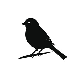 Black Bird Silhouette – Minimal Flying Bird
