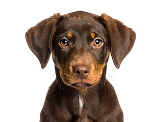 Fototapeta premium Close-up of a brown puppy