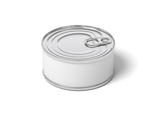 Food Can 3D Render for Mockup Isolated White 1