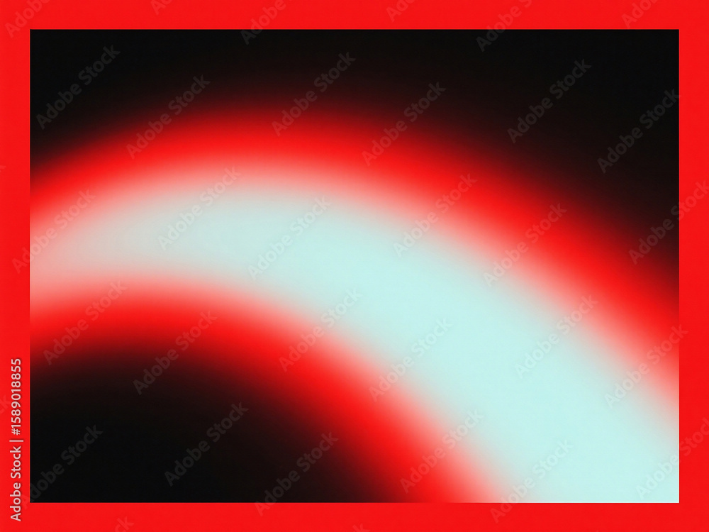 Aufkleber a blurry abstract image featuring a red border and a gradient of white and red on a black backdrop