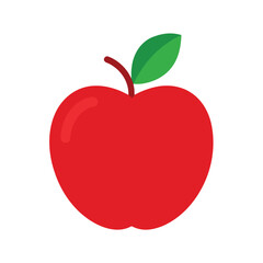red apple vector illustration