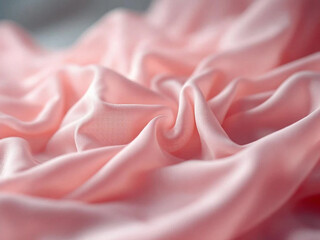 Draped pink silk