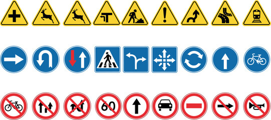 Road traffic signs collection