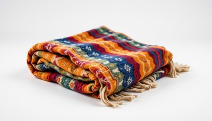 Cozy comfort, a soft blanket with fringes for warmth and relaxation warm