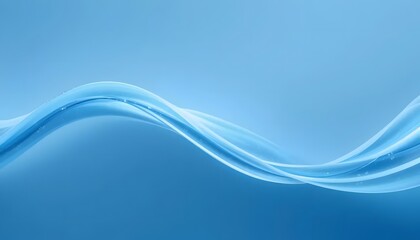 Smooth, flowing, light-blue water waves
