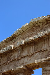 Segesta, Sicily, Italy - April 7 2025: Doric Temple of Segesta