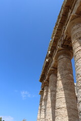 Segesta, Sicily, Italy - April 7 2025: Doric Temple of Segesta