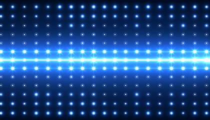 Bright Blue Lights Grid Background