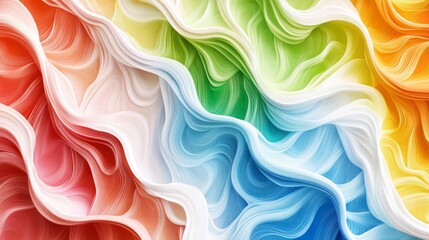Fototapeta premium Abstract colorful wavy pattern background.