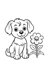 Animals During Spring Season Coloring Activity Worksheet in Black and White Hand Drawn Style -