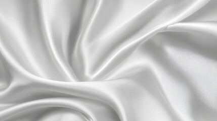 Obraz premium High quality photo of white silk fabric texture luxurious background.