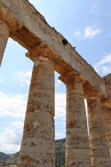 Segesta, Sicily, Italy - April 7 2025: Doric Temple of Segesta