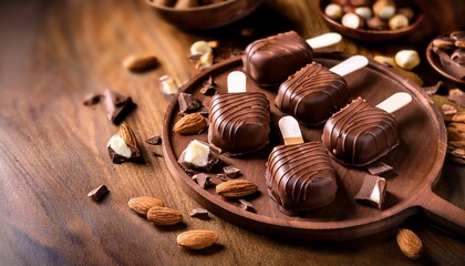 gourmet chocolate covered ice cream bars