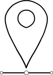 vector map pointer icon