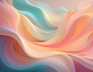 soft pastel abstract with flowing colors