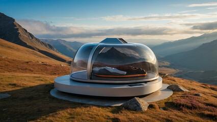 Mountain Meditation Pod with AI Control