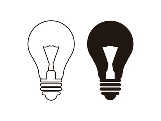  light bulb design, idea symbol, vector illustration, isolated on transparent background