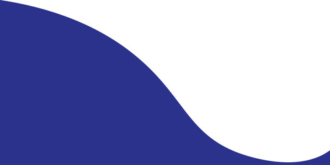 Abstract Blue and White Wave Design with Modern Curved Shape