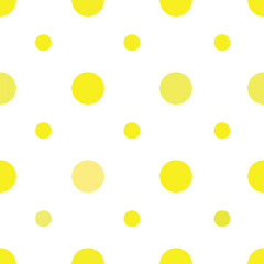 seamless pattern of yellow dots