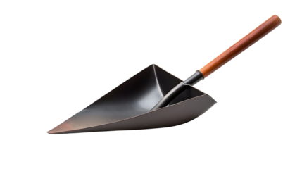 Hand dustpan with long handle Transparent background, PNG file