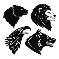 lion head silhouette