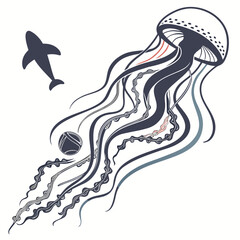 silhouette of a fish