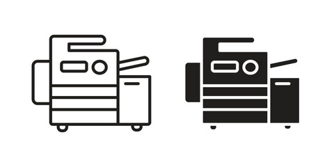 Copier icon for web designs. editable pictogram.